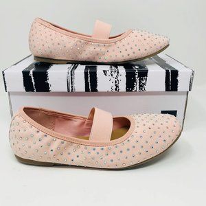 Dolce Vita Kids Size 4 Pink Rhinestone Ballet Flat